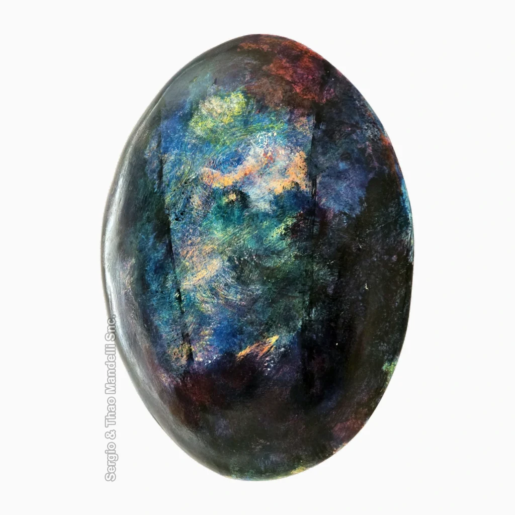 WP - Viglino Gian Piero, Elementi scatenati, Tecnica mista su tavola, 45x35, 2019, Dettaglio02